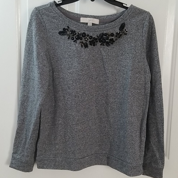 Beaded LOFT Sweatshirt - Picture 1 of 4